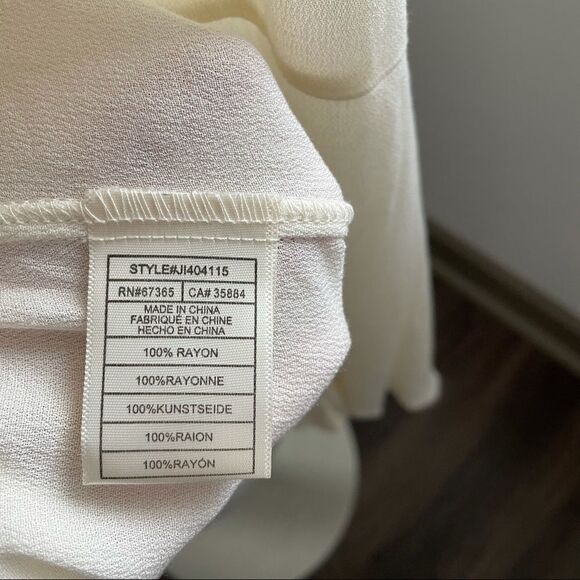 Nwt Jack BB Dakota Ivory Crepe Bell Sleeve - Picture 11 of 11
